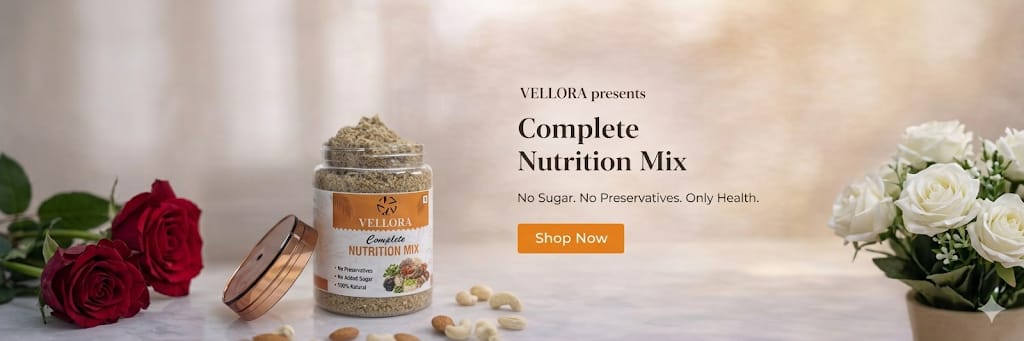 Vellora — shop our nutrition mixes and snacks