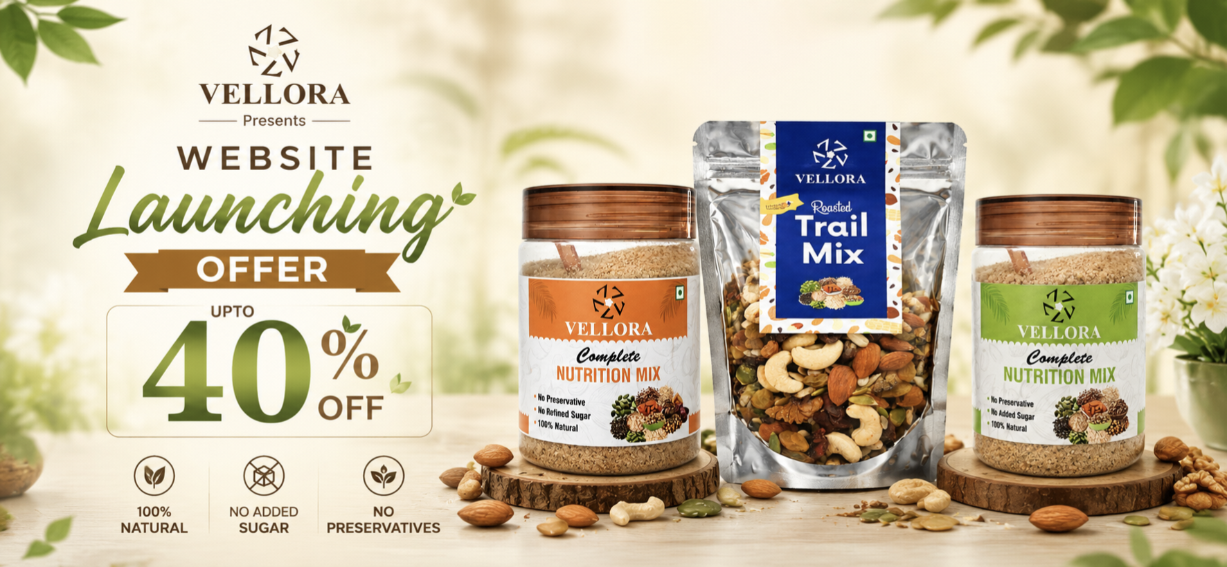 Vellora — shop our nutrition mixes and snacks